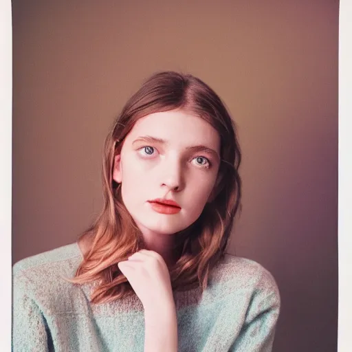 Image similar to realistic photoshoot for a new new balance lookbook, color film photography, portrait of a beautiful person, in style of Addy Campbell, 35mm, graflex