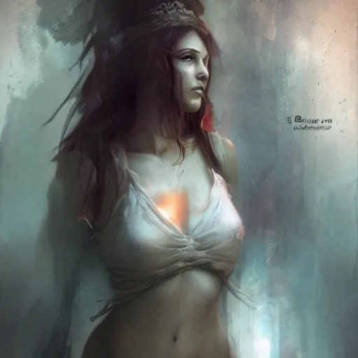 Image similar to photo of young woman by bastien lecouffe - deharme