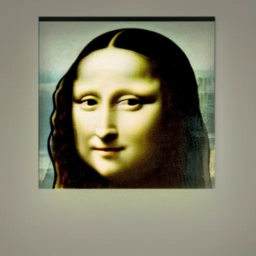 Image similar to A beard with Mona Lisa under it