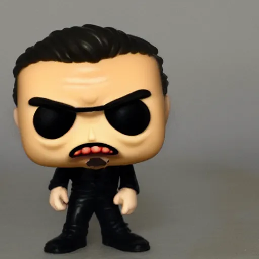 Image similar to a funko pop of an angry disappointed boyfriend