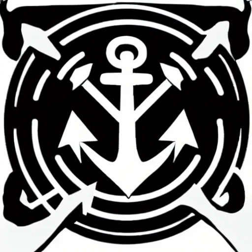 Prompt: vector symbol of an anchor