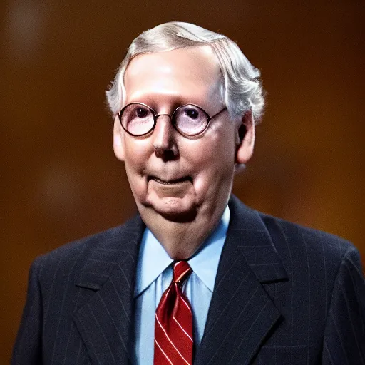 Prompt: mitch mcconnell as a turtle, photo