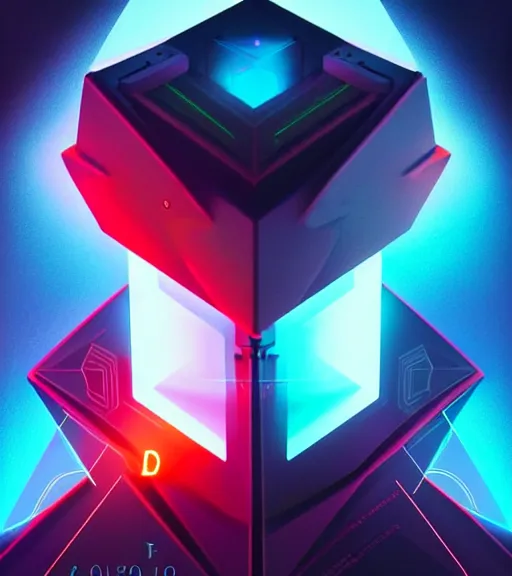 Image similar to symmetry!! caucasian prince of technology, solid cube of light, hard edges, product render retro - futuristic poster scifi, lasers and neon circuits, handsome caucasian prince, intricate, elegant, highly detailed, digital painting, artstation, concept art, smooth, sharp focus, illustration, dreamlike, art by artgerm