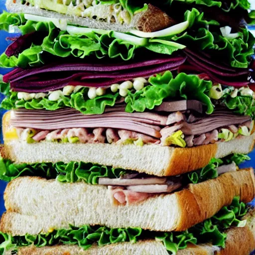 Image similar to how sandwiches grow