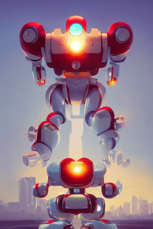 Image similar to metabots medabots medarotto medarot robot minimalist comics, behance hd by jesper ejsing, by rhads, makoto shinkai and lois van baarle, ilya kuvshinov, rossdraws global illumination ray tracing hdr radiating a glowing aura