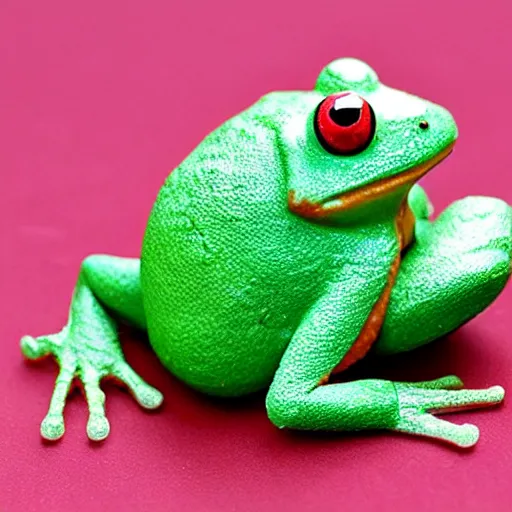 Image similar to a strawberry frog