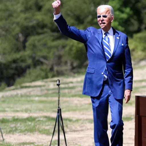 Image similar to joe biden wearing full off white