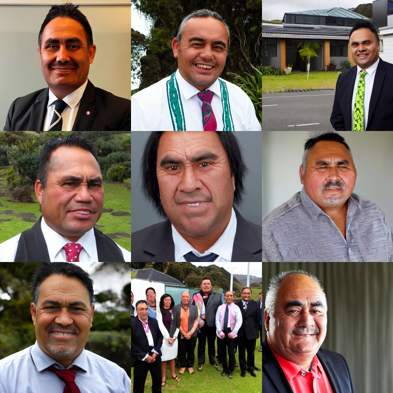 Prompt: generic New Zealand Maori Party member