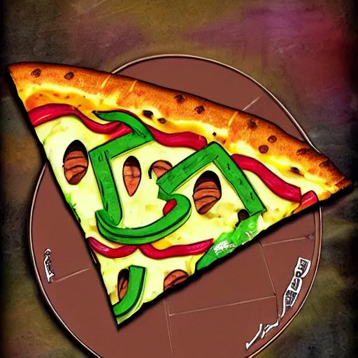 Image similar to gyro zeppelin pizza mozzarella, jojo bizzare adventure, realistic, hdr, clear image,