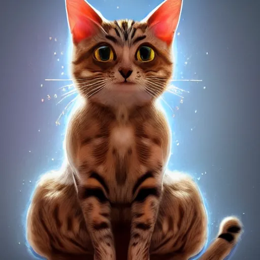 Image similar to Perfectly-Centered Portrait of a Female Humanoid Cat wearing a dress, intricate, elegant, super highly detailed, professional digital painting, artstation, concept art, smooth, sharp focus, no blur, no dof, extreme illustration, Unreal Engine 5, Photorealism, HD quality, 8k resolution, cinema 4d, 3D, beautiful, cinematic, art by artgerm and greg rutkowski and alphonse mucha and loish and WLOP