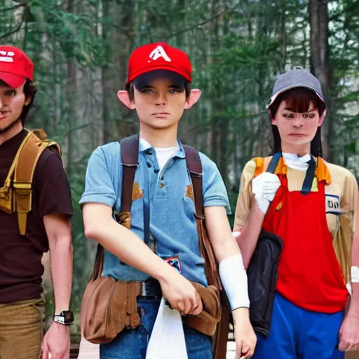 Image similar to real life human ash ketchum in the style of wes anderson