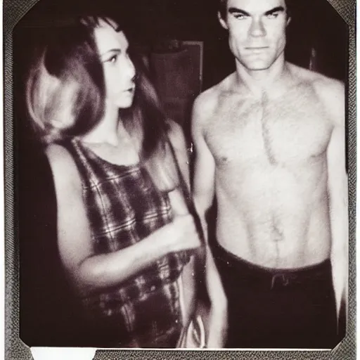 Image similar to dexter morgan at a disco 1 9 7 0 s polaroid