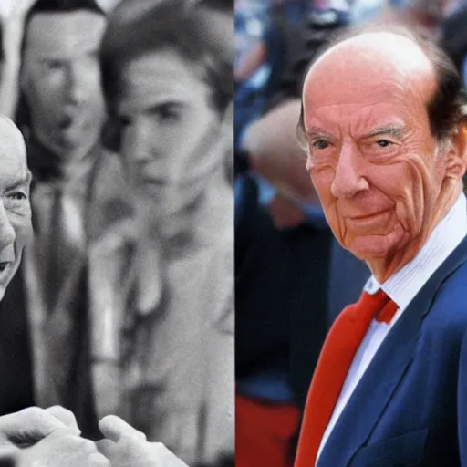 Image similar to valery giscard d'estaing as superman