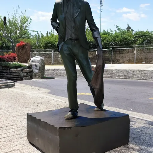 Prompt: statue of xqc