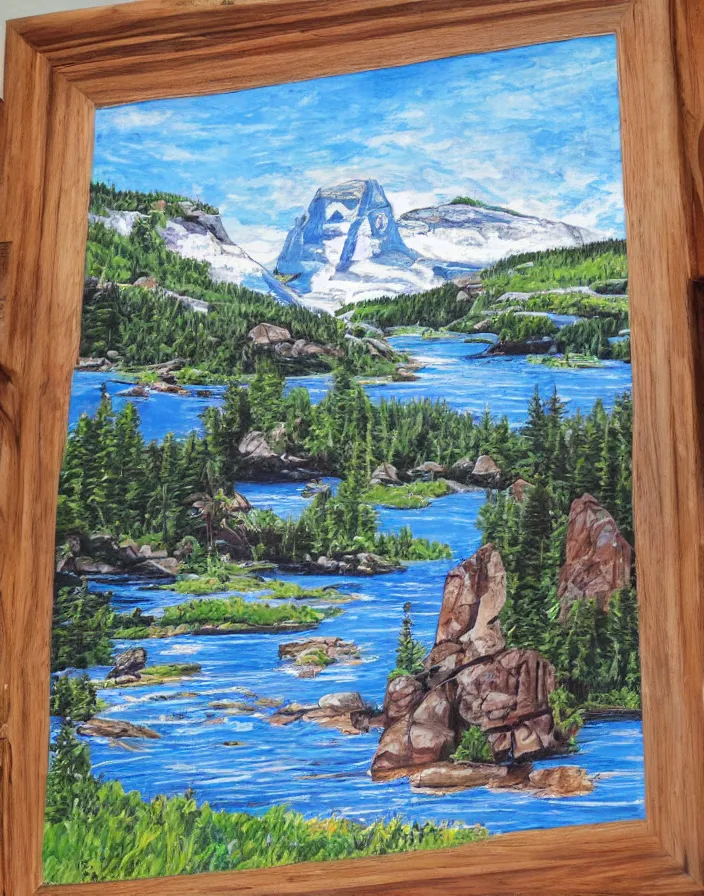 Image similar to Lodge art