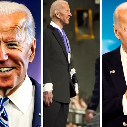 Image similar to Joe Biden in JoJo's Bizarre Adventure