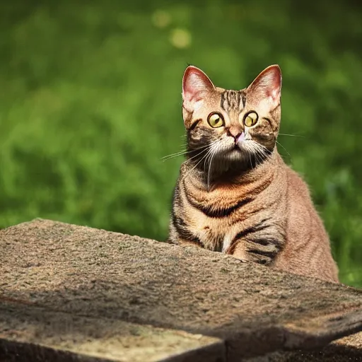 Image similar to Sad cat.