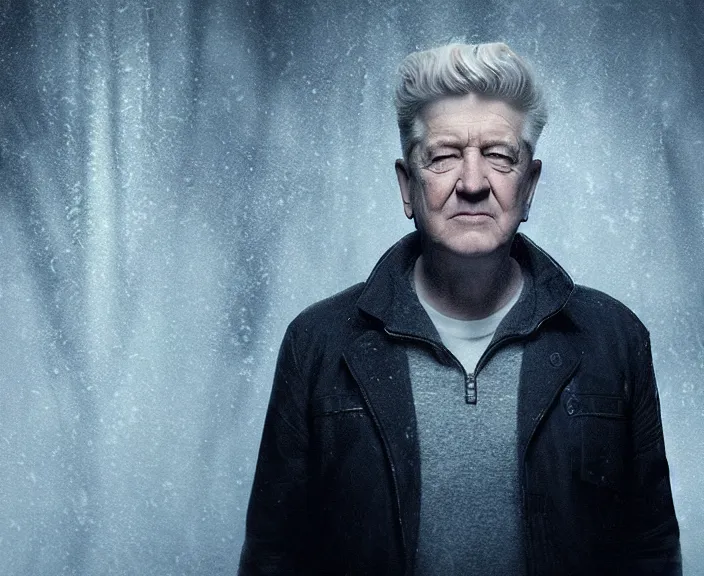 Image similar to screenshot of david lynch in until dawn ( 2 0 1 5 ), ps 5, 4 k, hi - res