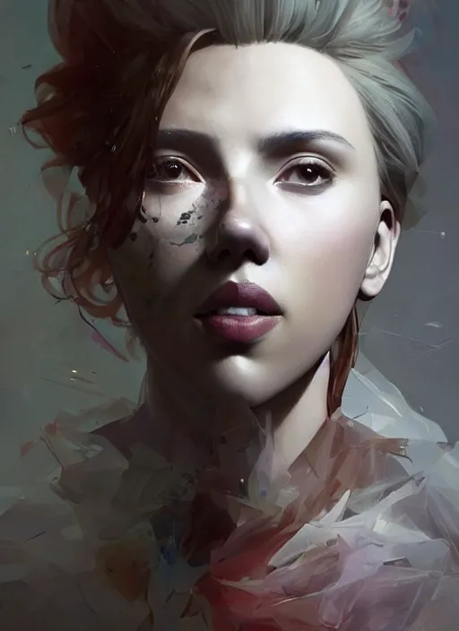 Prompt: a beautiful portrait of scarlett johansson mixed with lion. character design by cory loftis, fenghua zhong, ryohei hase, ismail inceoglu and ruan jia. volumetric light, detailed, rendered in octane