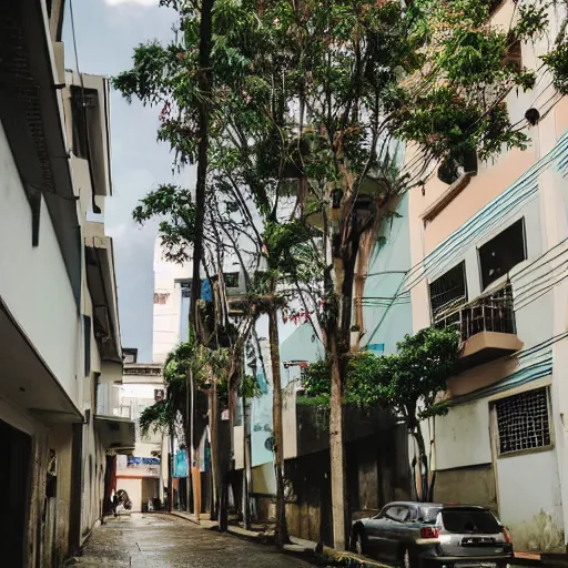 Prompt: a peaceful quiet neighborhood in sao paulo