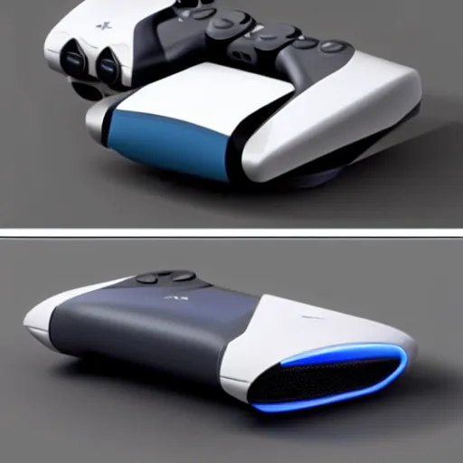 Image similar to the next playstation, ps 6, concept, ue 5, realistic