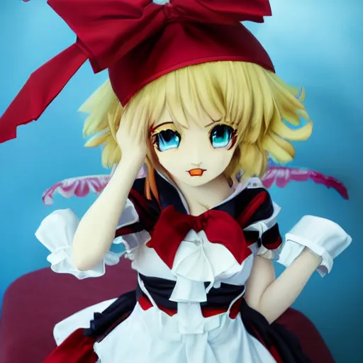 Image similar to flandre scarlet from touhou if she was a real person