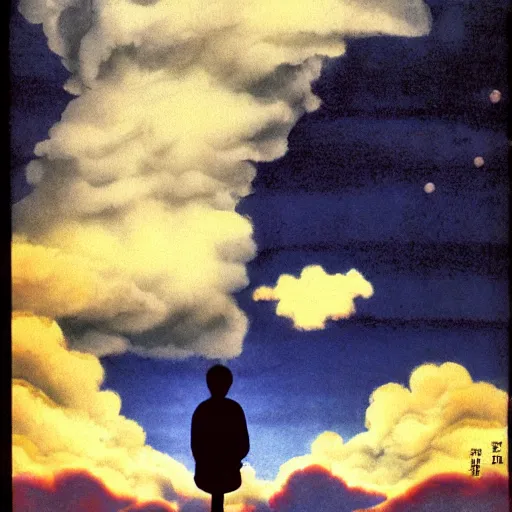 Image similar to cloud dreams, by Nobuhiko Obayashi