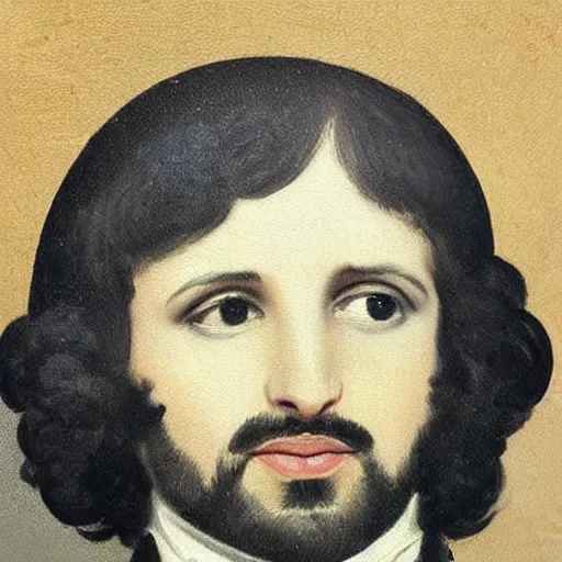 Image similar to regency era painting of a young ringo starr