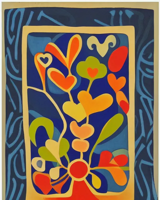 Prompt: love by mainie jellett, intricate, abstract, flowers