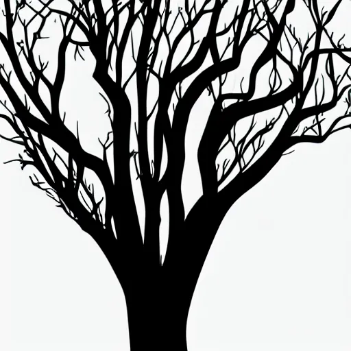 Prompt: tree vector art