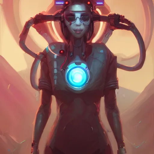 Image similar to a portrait of a beautiful cybernetic nurse, cyberpunk concept art by pete mohrbacher and wlop and artgerm and josan gonzales, digital art, highly detailed, intricate, sci-fi, sharp focus, Trending on Artstation HQ, deviantart, unreal engine 5, 4K UHD image