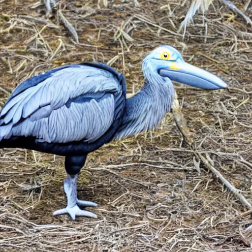 Image similar to a giant shoebill