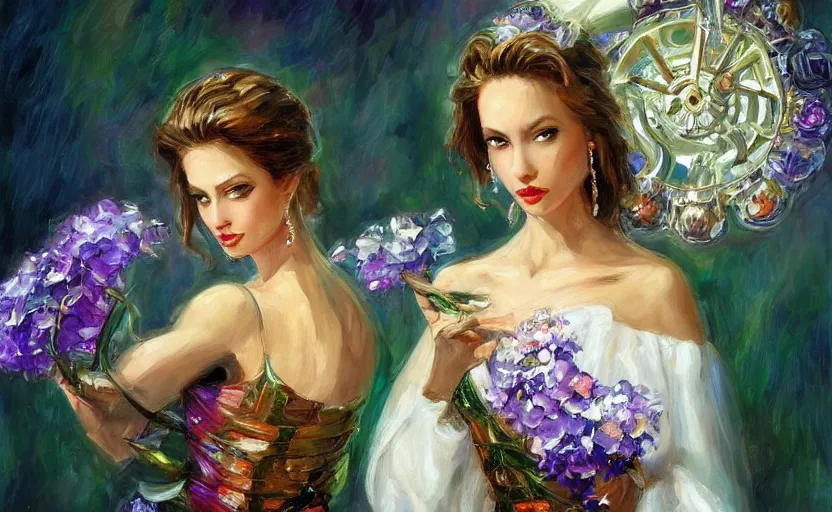 Image similar to Alchemy mantis. By Konstantin Razumov, highly detailded