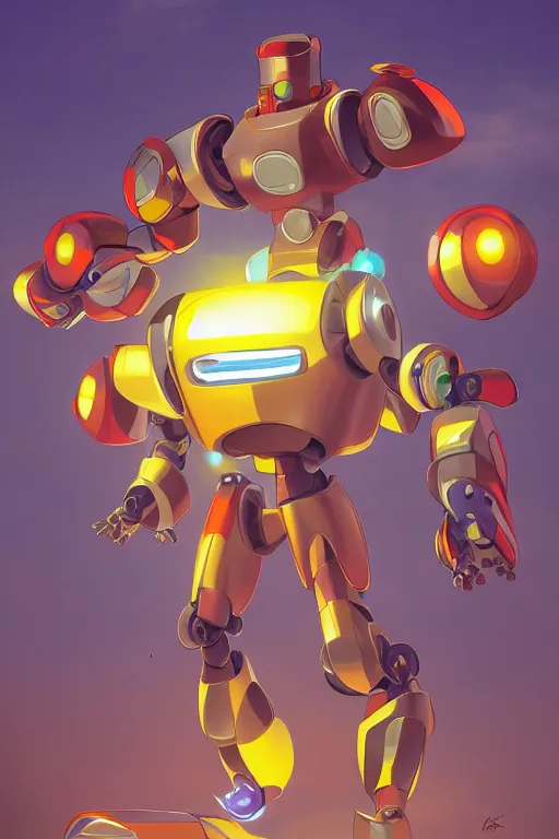 Image similar to metabots medabots medarotto medarot robot minimalist comics, behance hd by jesper ejsing, by rhads, makoto shinkai and lois van baarle, ilya kuvshinov, rossdraws global illumination ray tracing hdr radiating a glowing aura