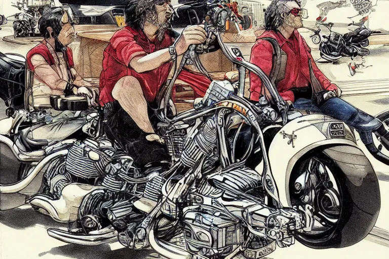 Image similar to an american chopper rider by Katsuhiro Ōtomo