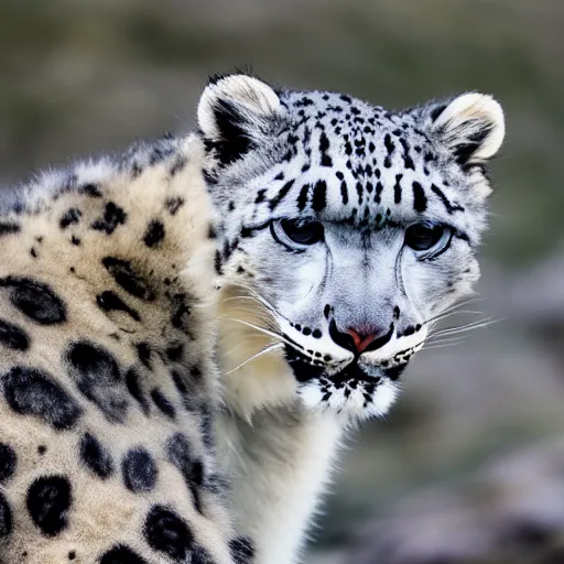 Image similar to snow leopard on mountain, XF IQ4, f/1.4, ISO 200, 1/160s, 8K, RAW, unedited, symmetrical balance, in-frame