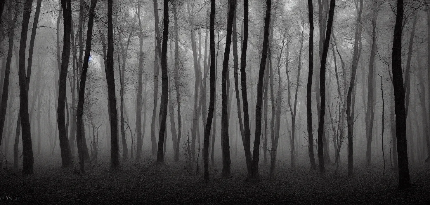 Prompt: dark forest by kashin wadim