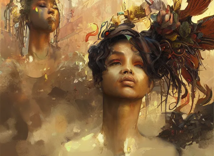 Prompt: New stable diffusion users copying your prompts, by Tim Okamura, Victor Nizovtsev, Greg Rutkowski, Noah Bradley. trending on Artstation, 8k, masterpiece, graffiti paint, fine detail, full of color, intricate detail, golden ratio illustration