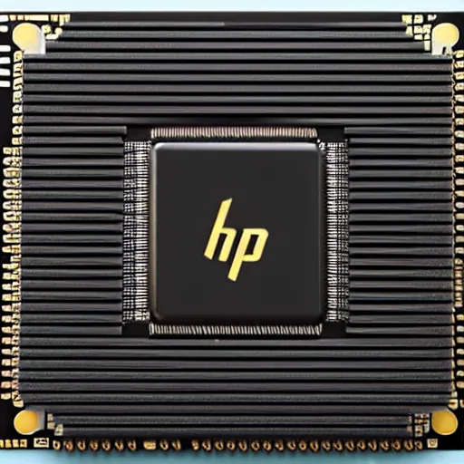 Prompt: a beautiful man made of thermal paste laying atop a sizzling elegant sleek black and gold CPU designed by HP, 4k