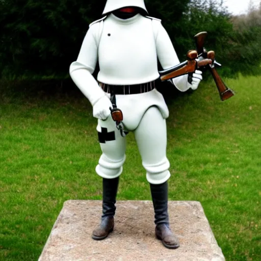 Prompt: german ww1 stormtroper looking forward