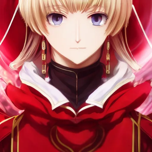 Prompt: portrait of nero claudius emperor of roses, anime fantasy illustration by tomoyuki yamasaki, kyoto studio, madhouse, ufotable, square enix, cinematic lighting, trending on artstation