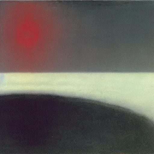 Image similar to the abstract painting'arctic void ', by caspar david friedrich!!!, by rothko!!!