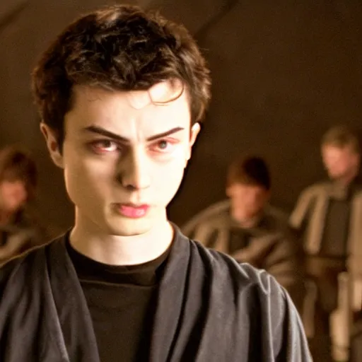 Image similar to angry, pissed off, elliot rodger as anakin skywalker in star wars episode 3, 8k resolution, full HD, cinematic lighting, award winning, anatomically correct