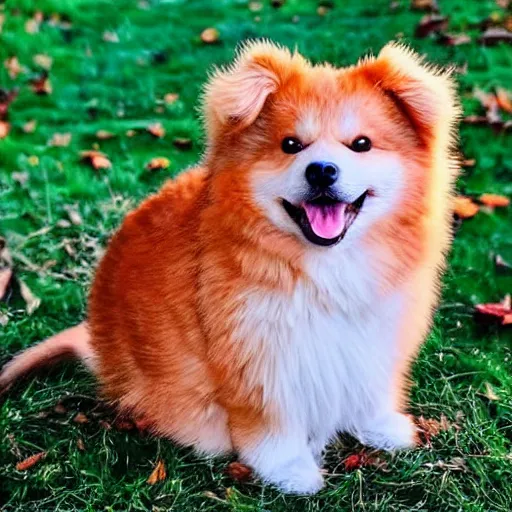 Prompt: ( ( dither ) ), real life pokemon cute adorable chunky playful fluffy happy cheeky mischievous ultra realistic autumn golden hour sharp focus