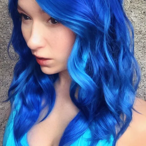 Image similar to blue hair