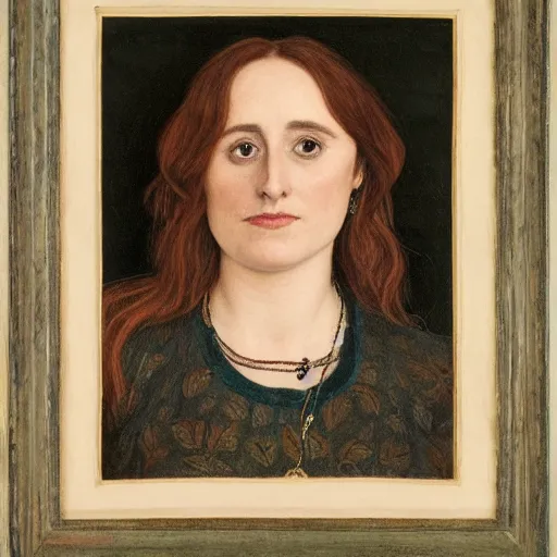 Image similar to portrait of isy suttie, preraphaelite, 8 k