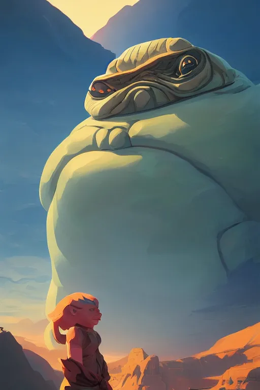 Prompt: Jabba el Hutt Video game icon design , 2d game fanart behance hd by Jesper Ejsing, by RHADS, Makoto Shinkai and Lois van baarle, ilya kuvshinov, rossdraws global illumination