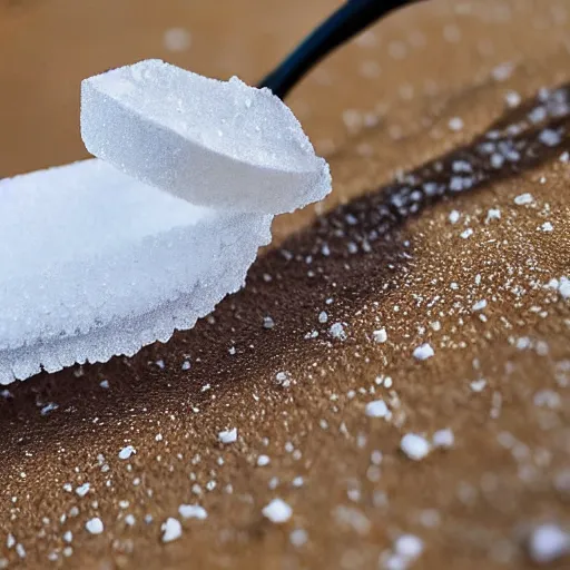 Image similar to skeleton pouring salt on a slug