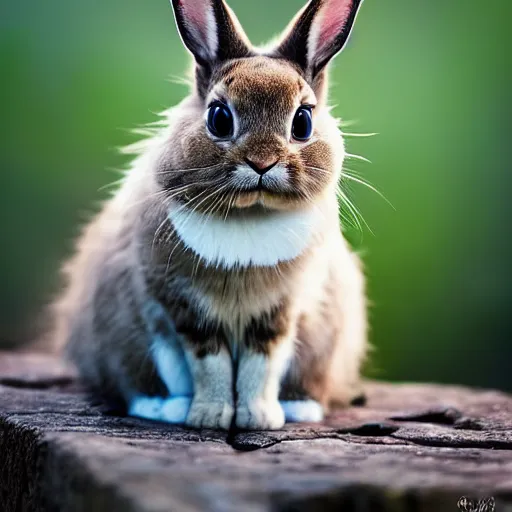 Image similar to bunny - cat, nature photography