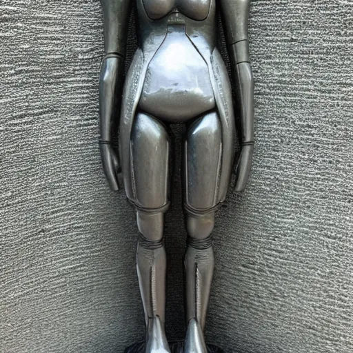 Image similar to sculpture of a female android by Antoni Gaudi